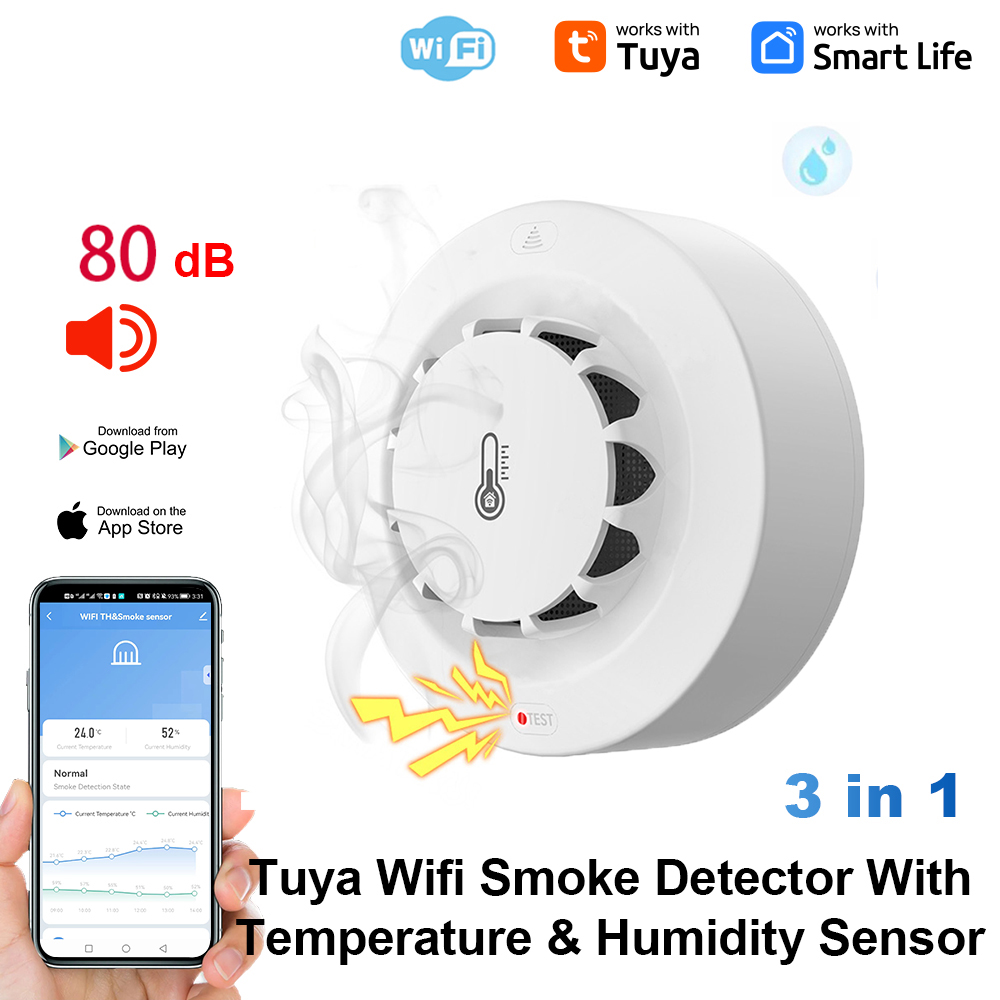 Home Security With Alarm - Tuya WiFi 온도 및 습도 센서