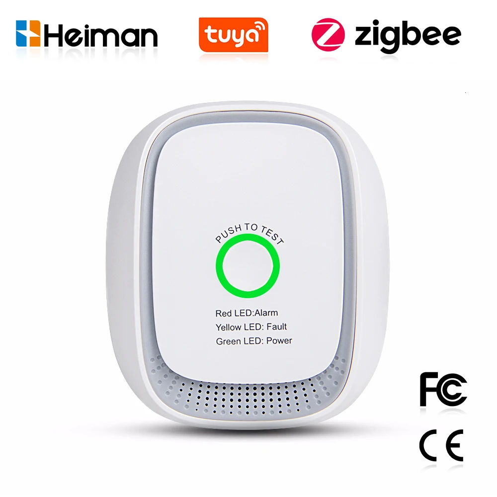 Home Security With Alarm - HEIMAN Zigbee Tuya 가연성 가스 센서