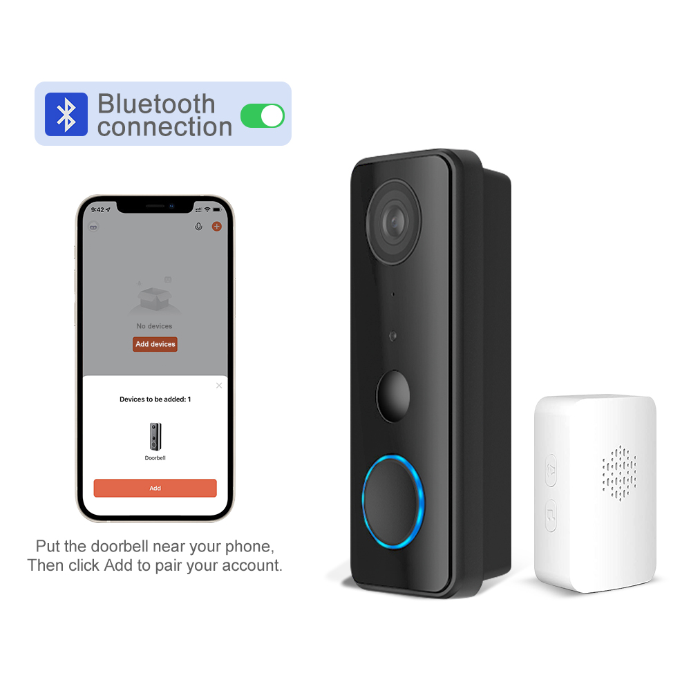 Peephole Camera Viewer - 2MP 1080P Tuya APP 블루투스 저소비