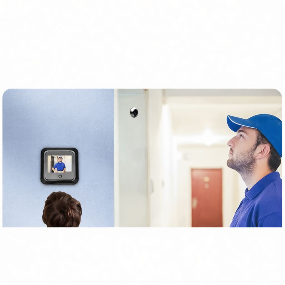 Home Security Doorbell Camera - 스마트 초인종 카메라, 2.4인치 디스플레이, 비디오