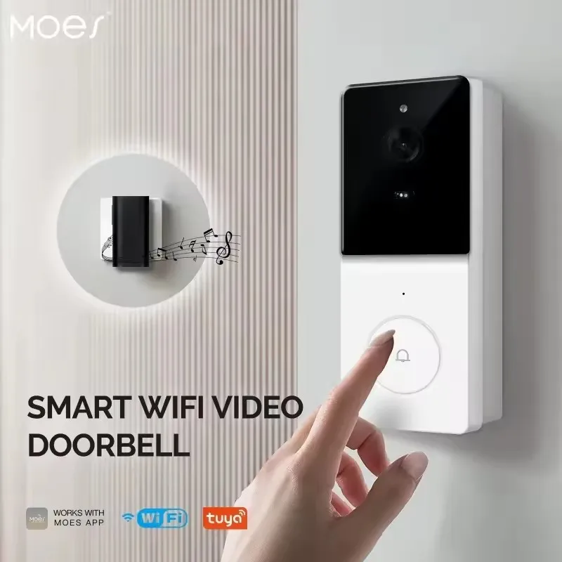 Home Security Doorbell Camera - Moes WIFI 비디오 초인종 카메라 무선