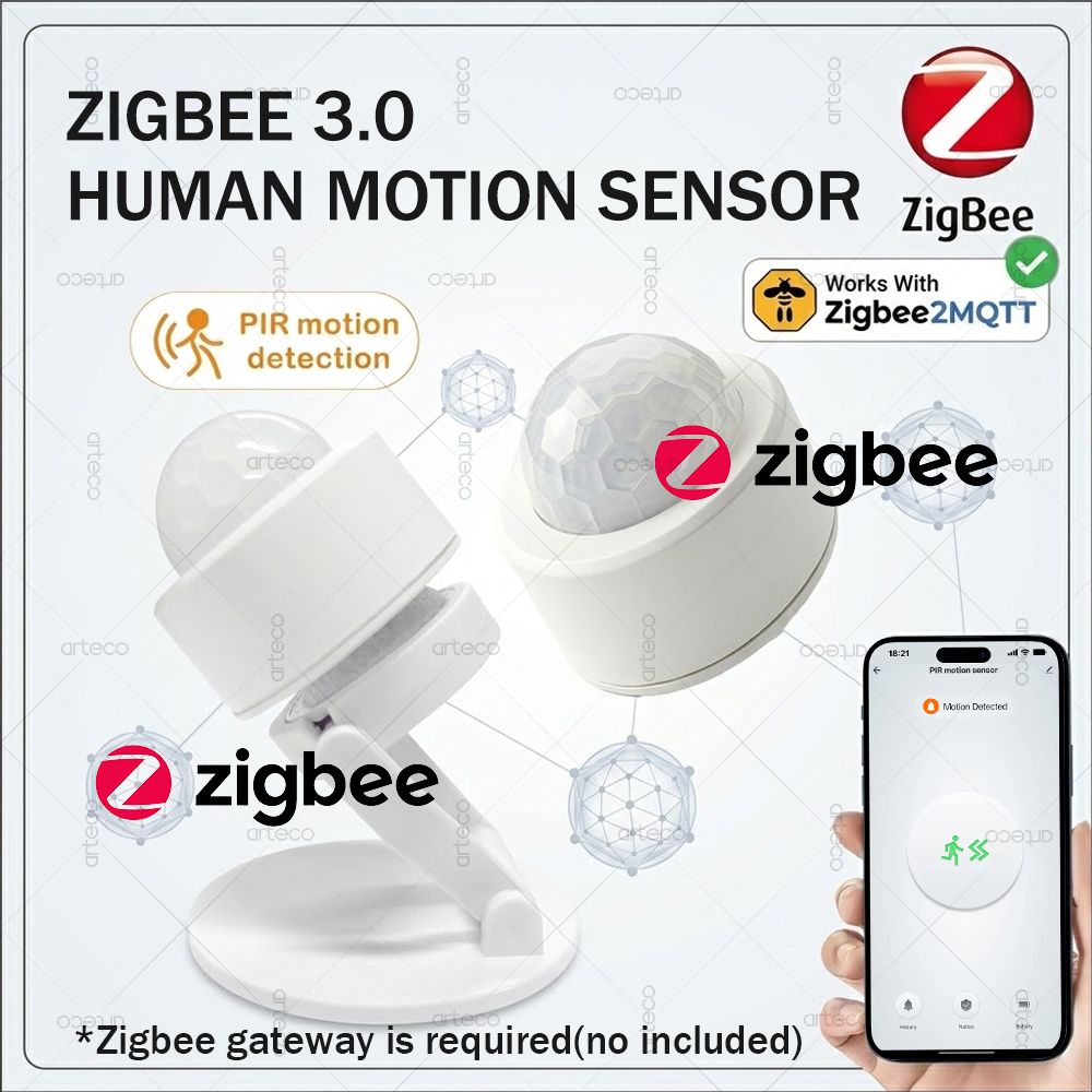 Home Security With Alarm - Zigbee 3.0 미니 PIR 모션 센서