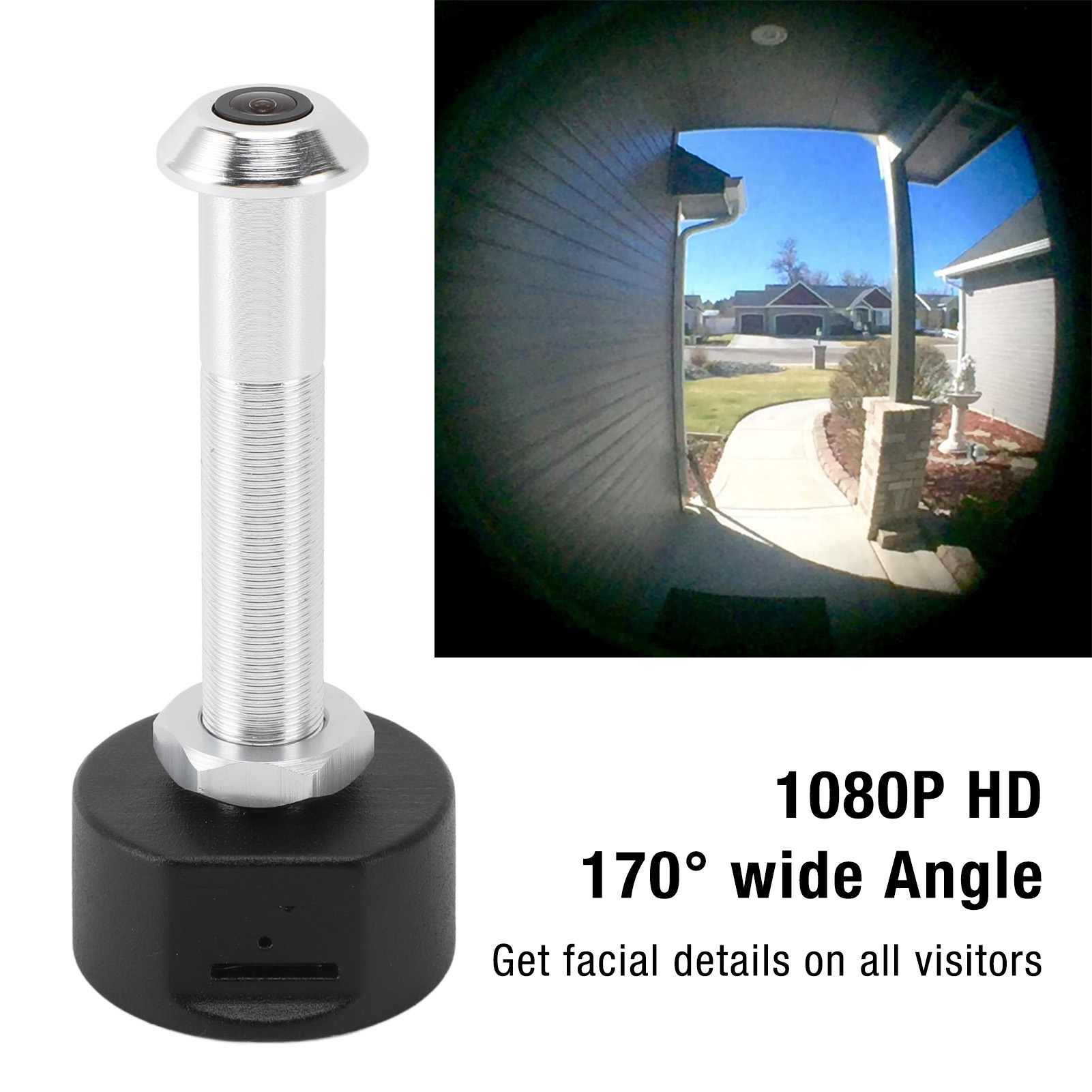 Peephole Camera Viewer - 디지털 도어 뷰어 1080P HD 알루미늄
