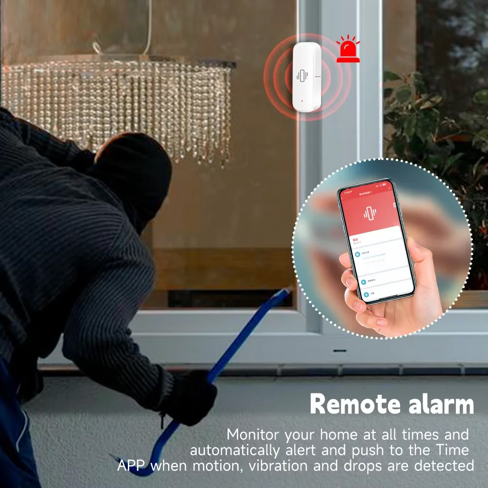 스마트 ZigBee 진동 센서 앱 모니터 홈 보안 보호 - Home Security With Alarm 리뷰 및 가격