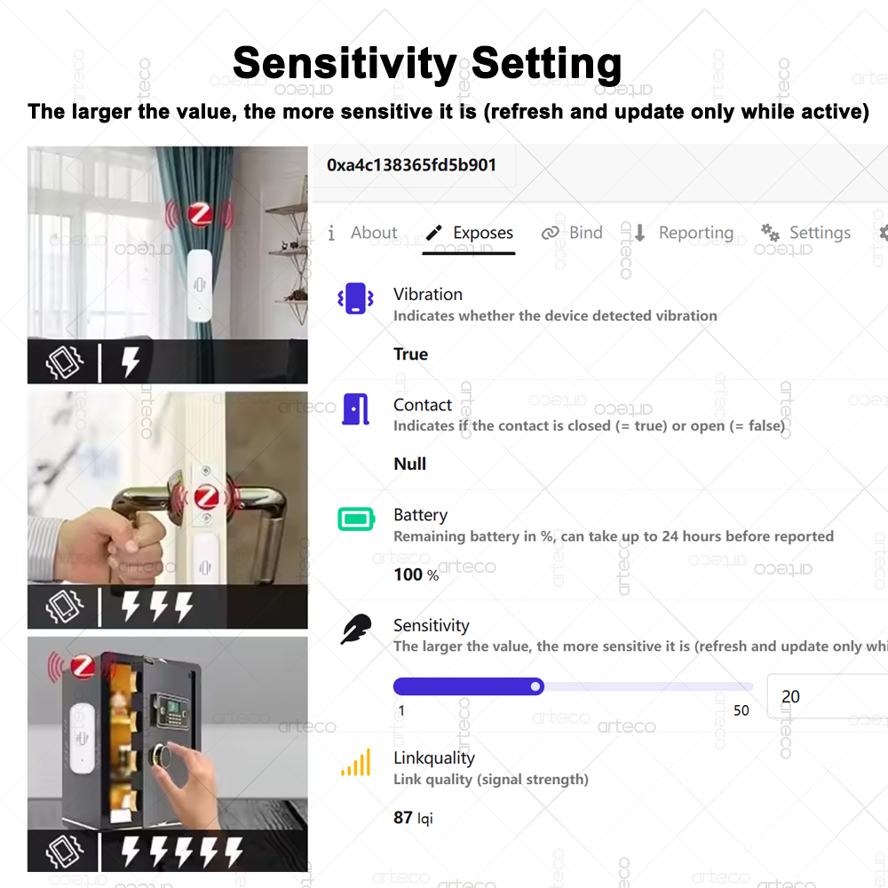 스마트 ZigBee 3.0 진동 센서 원격 모니터 홈  - Home Security With Alarm 리뷰 및 가격