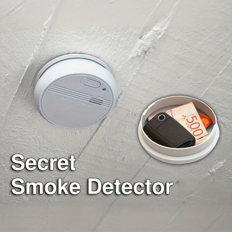 실물과 같은 연기 감지기 모양의 비밀 수납함 - 열쇠, - Home Security Essential 리뷰 및 가격