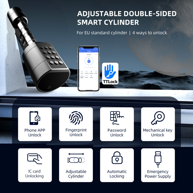 스마트 유로 원통형 도어락 ttlock 앱 키리스 보안 - Home Security Essential 리뷰 및 가격