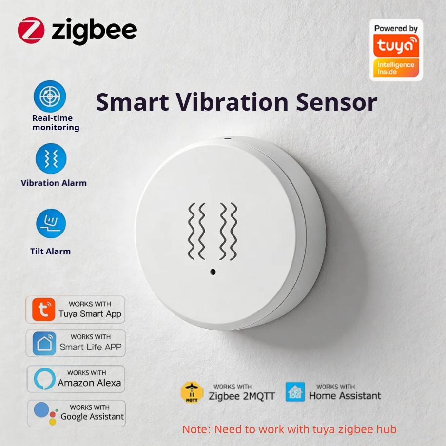 Tuya Zigbee 스마트 진동 센서 실시간 모션 충 - Home Security With Alarm 리뷰 및 가격