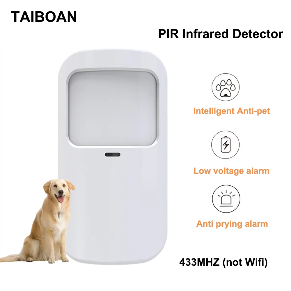 흰색 무선 적외선 감지기, PIR 모션 알람 센서, 스 - Home Security Essential 리뷰 및 가격