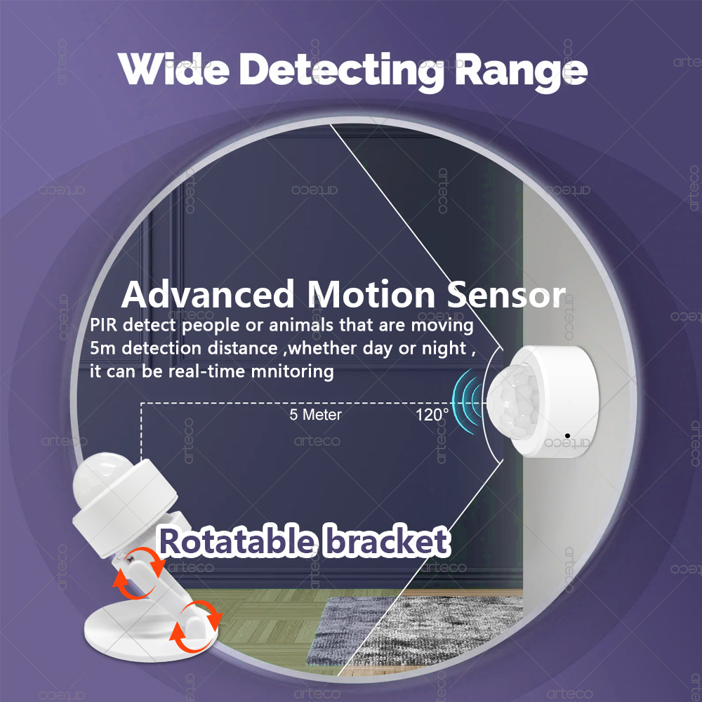 Zigbee 3.0 미니 PIR 모션 센서 인체 적외선 - Home Security With Alarm 리뷰 및 가격