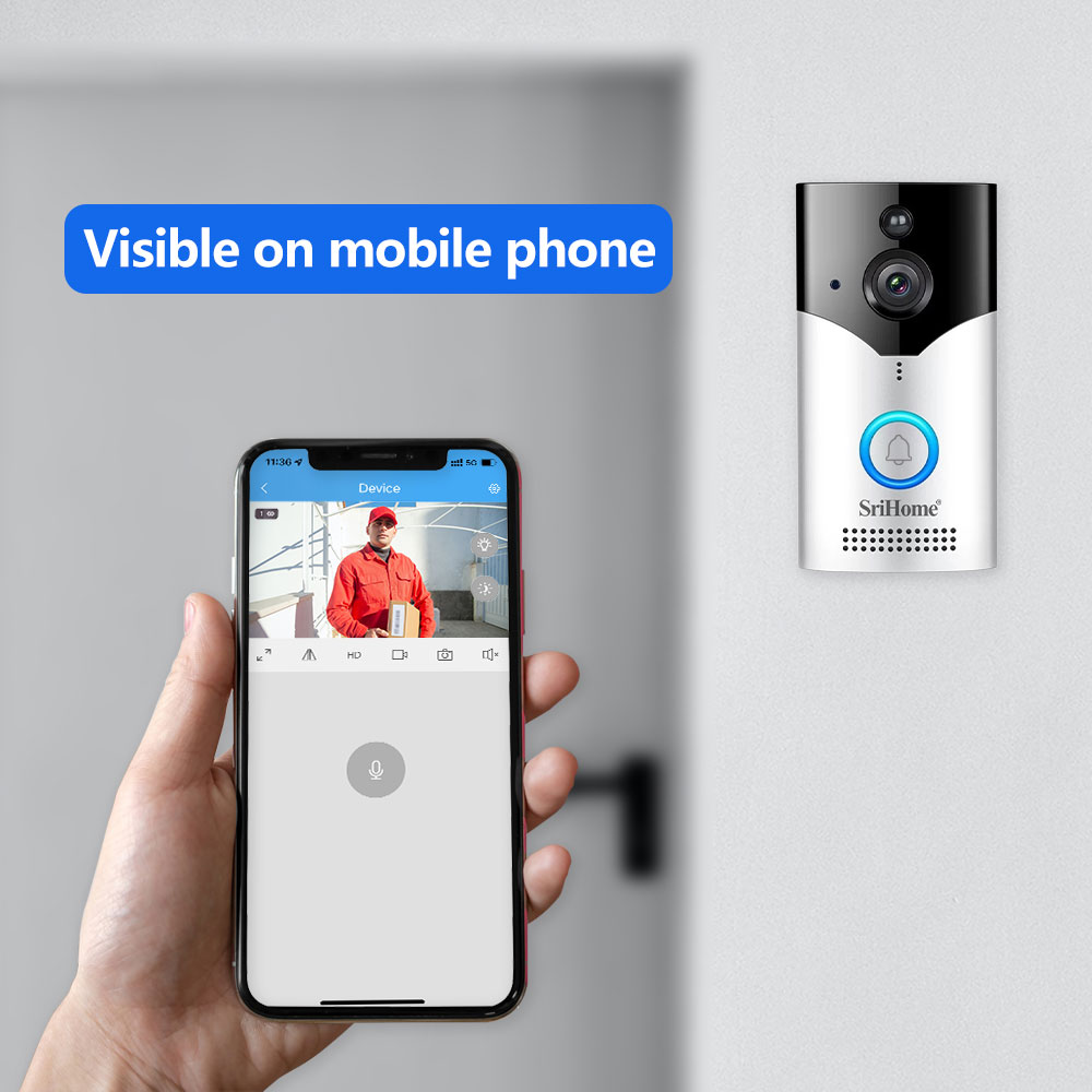 Srihome DH002 4MP 1440P 저전력 WI - Peephole Camera Viewer 리뷰 및 가격