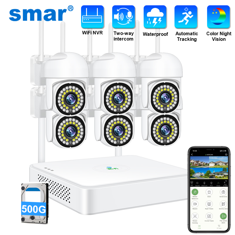 Smar 3MP 무선 CCTV 보안 카메라 시스템 PT - Home Security Camera System 리뷰 및 가격