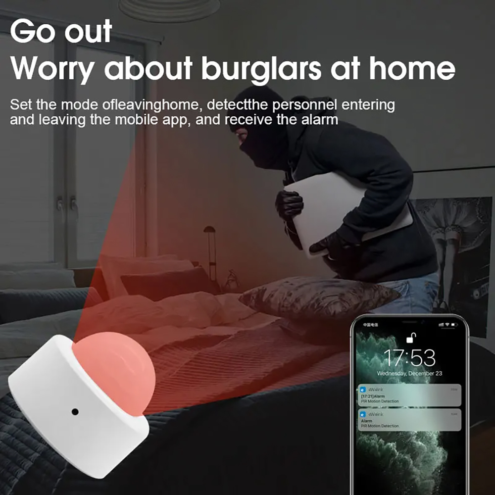 COOLO Zigbee 3.0 PIR 모션 센서 운동  - Home Security With Alarm 리뷰 및 가격