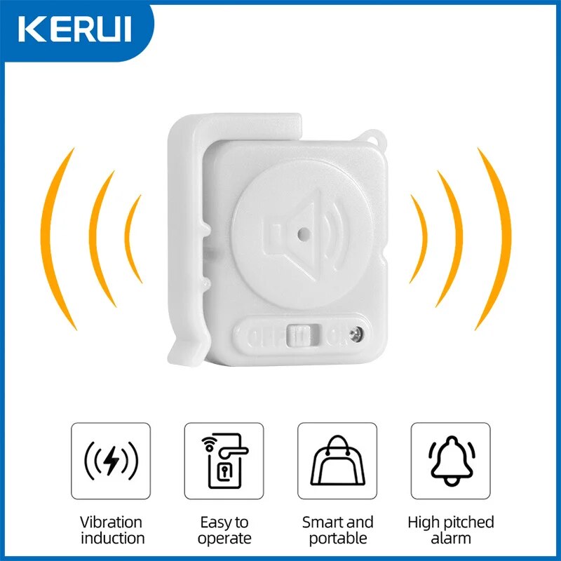 KERUI 무선 진동 경보 센서 120dB 초슬림 감지 - Home Security With Alarm 리뷰 및 가격