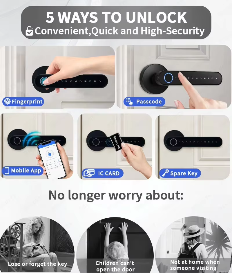 TTLock 스마트 디지털 도어락, 5가지 키리스 출입 - Home Security Essential 리뷰 및 가격