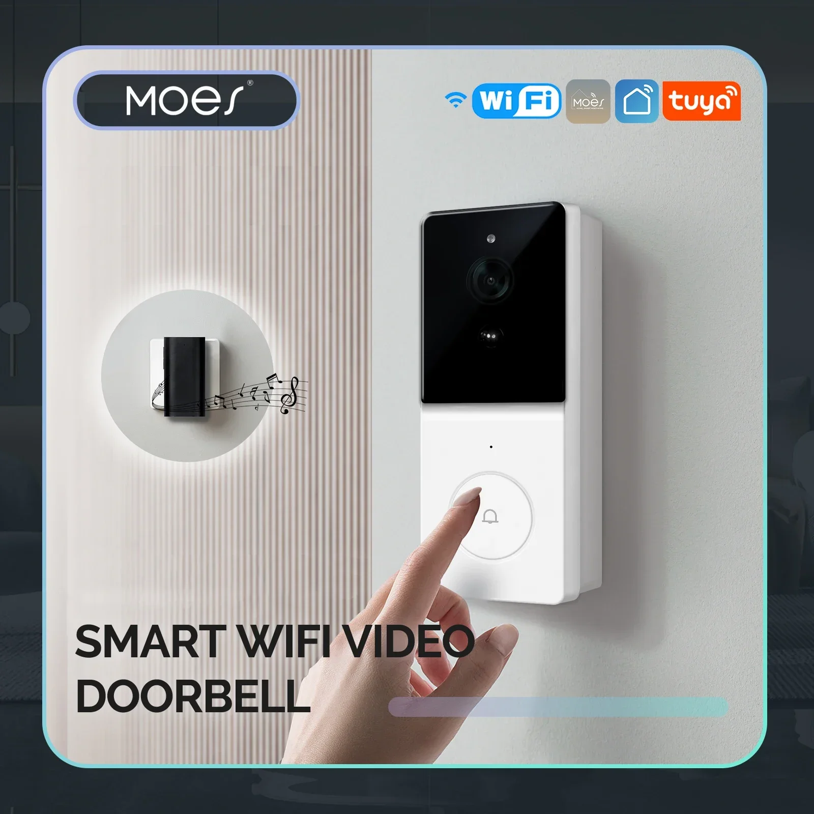 MOES 투야 스마트 와이파이 비디오 초인종 카메라,  - Home Security Doorbell Camera 리뷰 및 가격